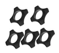 Anello Antirollio Microfono Nero, 5 Pezzi, Plastico, Facile | Sostituzione Anelli Microfono, Compatto e Antiscivolo, per Palco e Bar, Accessorio da Cinque Pezzi