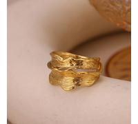 Anello aperto a forma di cuore placcato oro in acciaio inossidabile, accessorio gioiello di moda minimalista, idea regalo argento,giallo dorato,Argento n. 8,Giallo dorato n. 8Acciaio inossidabile