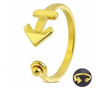 Anello Aperto Di Fantasia Marinaio Croce Ancoraggio Navy Acciaio Inossidabile Co
