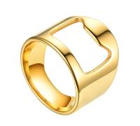 Anello apribottiglie, anello apribottiglie | Strumento creativo birreria bar - Elegante anello barista in acciaio al titanio, apribottiglie di birra portatile creativo per baristi