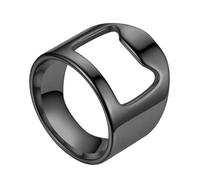 Anello apribottiglie, portatile, in acciaio al titanio, strumento creativo da bar, elegante e versatile, strumento da discoteca per baristi