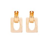 Anello auricolare geometrico quadrato in resina - gioielli dell’orecchio stilizzato, esclusivo e di alta gamma con un tocco di sofisticazione