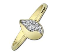 Anello Balia Per Donne Taglia 58 In Oro 333 Con Pietra Di Zirconia BGR014G58