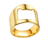 Anello barista, apribottiglie ad anello per barista, strumento creativo per birra, anello portatile in acciaio al titanio, apribottiglie, anello versatile per baristi