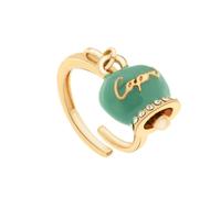 Anello BELVEDERE GOLD VERDE ACQUA Amo Capri Donna
