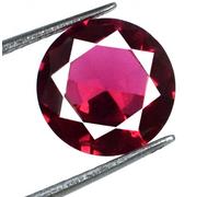 Anello Birmania Rubino Rosso 3,30 Carati Misura Gemma Tonda VS Certificato...
