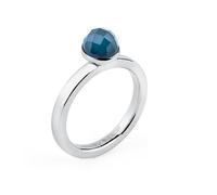 ANELLO BROSWAY IN ACCIAIO E AGATA BLU MISURA 16