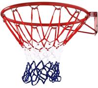 Anello Canestro Basket Professionale Rosso + Rete Nylon Regolamentare 45 cm