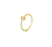 Anello celebrità, anello delicato goccia d'acqua oro giallo migliore amico regali, oro giallo 9 K, Senza Gemstone