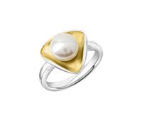 Anello Celesta in argento sterling 925 rodiato perla coltivata d'acqua dolce ...