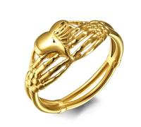 Anello celtico a forma di cuore in titanio, da uomo, con ciondolo a forma di cuore celtico, stile vintage