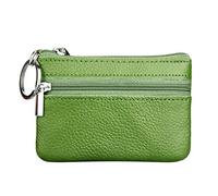 Anello Cerniera Sacchetto in Pelle Piccolo con Borsa Chiave Portafoglio Donna Portafoglio Manuale per Il Recentemente Cassa Del Telefono Portafoglio, Verde, Taglia unica