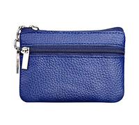 Anello Cerniera Sacchetto in Pelle Piccolo con Borsa Chiave Portafoglio Donna Portafoglio Manuale per Il Recentemente Cassa Del Telefono Portafoglio, Blu, Taglia unica
