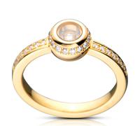 Anello Chopard Miss Happy In Oro Giallo E Diamanti 829013 Nuovo Di Zecca