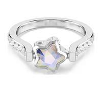 Anello Chroma, misure miste, stella, bianco, finitura rodiata (taglia 58)