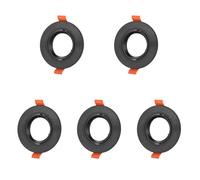 Anello circolare da incasso basculante JANDEI GU10/MR16 in policarbonato nero Ø90/H45mm taglio 75mm