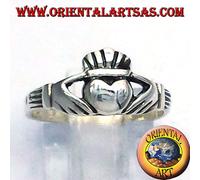 Anello Claddagh In Argento ‰ , Irlandese