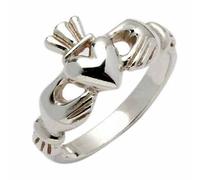 Anello Claddagh in argento sterling modello Erne Prodotto in Irlanda da...