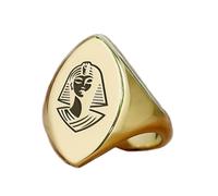 anello Cleopatra a forma di marquise | argento sterling 925 placcato oro | gioielli da regalo, anelli con sigillo in stile vintage, gioielli fatti a mano ipoallergenici| LK_PDR_01756_7