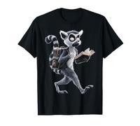 Anello-Coda-Lemur Animale Grafica Artwork Ring-Tailed-Lemur Maglietta