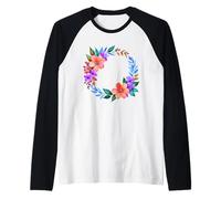 Anello con Ghirlanda di Fiori ad Acquerello Autunno 2 Forme Mania Maglia con Maniche Raglan