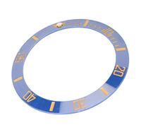 Anello con Inserto per Castone dell'orologio, Anello con Inserto per Castone in Ceramica Bella Scala Trasparente Diametro 40 Mm Luminoso Perfetto per Orologiai (Carattere oro