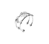 Anello con Mappa del Mondo in Acciaio Inox Anallergico - Gioielli per chi Viaggia Spesso Gioielli per Viaggiatrici e Idea Regalo per Viaggiatori - Modello Palermo (Argento - A)