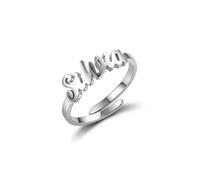 Anello con Nome - Anelli Regolabili in Acciaio Inossidabile Donna - Silvia