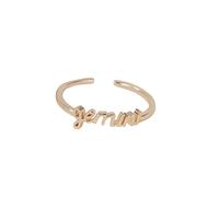 Anello con segno zodiacale in oro - Gemelli (21 maggio - 21 giugno) - Oroscopo zodiacale Costellazione zodiacale Gioielli di astrologia celeste - Regalo donna uomo, Zinco