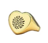 anello con simbolo celtico a forma di cuore | argento sterling 925 placcato oro | gioielli da regalo, anelli con sigillo in stile vintage, gioielli fatti a mano ipoallergenici| LK_PDR_01556_7.5