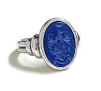 Anello con stemma araldico. Stemma di famiglia inciso. Personalizzabile
