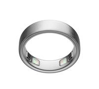 Anello connesso Oura Ring 5 Titanio Argento spazzolato Taglia 8, sensori salute e cardio, indicatori luminosi, autonomia fino a 1 settimana, impermeabilità 100 m - Nouvo