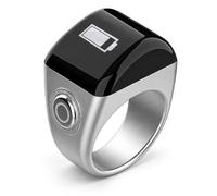 Anello contapassi intelligente con contatore elettronico e display digitale collegabili ad app, ideale per contare i passi, meditare, pregare e svolgere attività ripetitive.