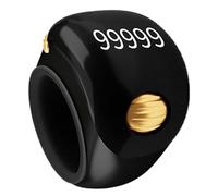 Anello contatore - Contatore conteggio 1x1 cm, anello clicker a 5 cifre, tracciatore di righe manuale | Prestazioni di lunga durata: strumento di conteggio delle preghiere per il registratore di