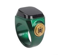 Anello contatore Tasbih ricaricabile con design impermeabile e ricarica USB, adatto per preghiere lunghe con 99.999 conteggi (22 mm verde)