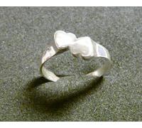 ANELLO COPPIA DI CUORI ARGENTO 925/1000