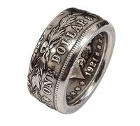 Anello creativo da donna in lega con lettere dell'alfabeto, stile personalizzato, accessorio indossabile per l'uso quotidiano e abbigliamento casual