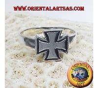 Anello croce cavalieri dei templari in argento 925