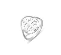 Anello croce di Gerusalemme per donna Anello crociato di Gerusalemme per uomo Medaglia di Gerusalemme Greco Medievale Gioielli religiosi cristiani Regalo di battesimo (Argento, 7)