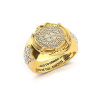 Anello crociato, anello templare da uomo, medievale cavaliere spada scudo anello croce vichinga gioielli templari, anello croce cattolica hip hop croce anello punk oro croce anello per ragazzi, V1/2