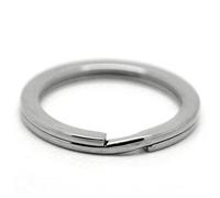 Anello da 1 pc da 25 mm a split anelli a trazione a cerchio anello ad anello nichelato a catena a trama divisa Connettore ad anello in acciaio argento a anello circolare rotondo a sedere per le