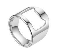 Anello da | Anello da in acciaio al titanio - Elegante apribottiglie portatile per birra, lucido e creativo