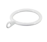 Anello da appendere per tende per casa, camera da letto, soggiorno, asta per drappeggi, gancio in metallo, 12 pezzi, bianco spray in plastica bianca
