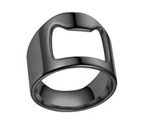 Anello da, apribottiglie ad anello Mini leggero compatto portatile lucido | Strumento creativo per birreria per attrezzi da discoteca Accessori da cucina Baristi Bar Feste Casa Viaggi Nero 11