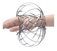 Anello da braccio a in metallo - braccialetto giocattolo | Molla multi-sensoriale per alleviare lo stress, interattivo, scienza, danza fresca, divertimento, educativo, animazione