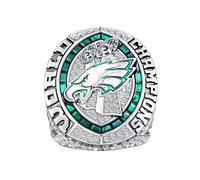 Anello da calcio fantasy, campionato del mondo 2025, da collezione, con scatola espositiva, Adjustable, Metallo, Avventurina