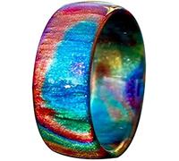 Anello da cocktail party in resina di plastica trasparente stile oceanoUn design semplice e raffinato