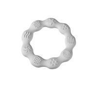 anello da dentizione in silicone - bianco
