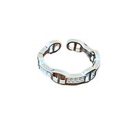 Anello da dito da donna, argento D-Lettera apertura cava Personalità strass scintillanti, anello da dito Anello micro intarsiato di lusso freddo e leggero Gioielleria di moda Sliver1