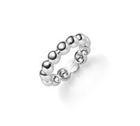 Anello Da Donna A Mezza Sfera In Oro 585 Bianco Anello Da Dito Largo 5mm